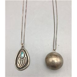 Two Unique Sterling Silver Necklaces