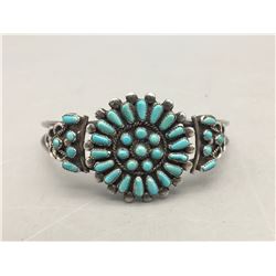 Vintage Turquoise Cluster Bracelet