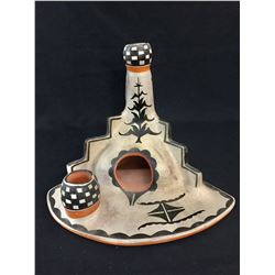 Unique Santo Domingo Pottery Chiminea