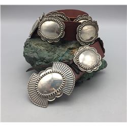 Sterling Silver Concho Belt by Bruce Morgan