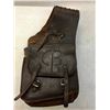 Image 1 : Leather Saddle Bags with Brand