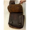 Image 8 : Leather Saddle Bags with Brand