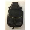 Image 1 : Diamond Studded Black Leather Saddle Bags