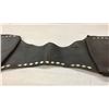 Image 7 : Diamond Studded Black Leather Saddle Bags