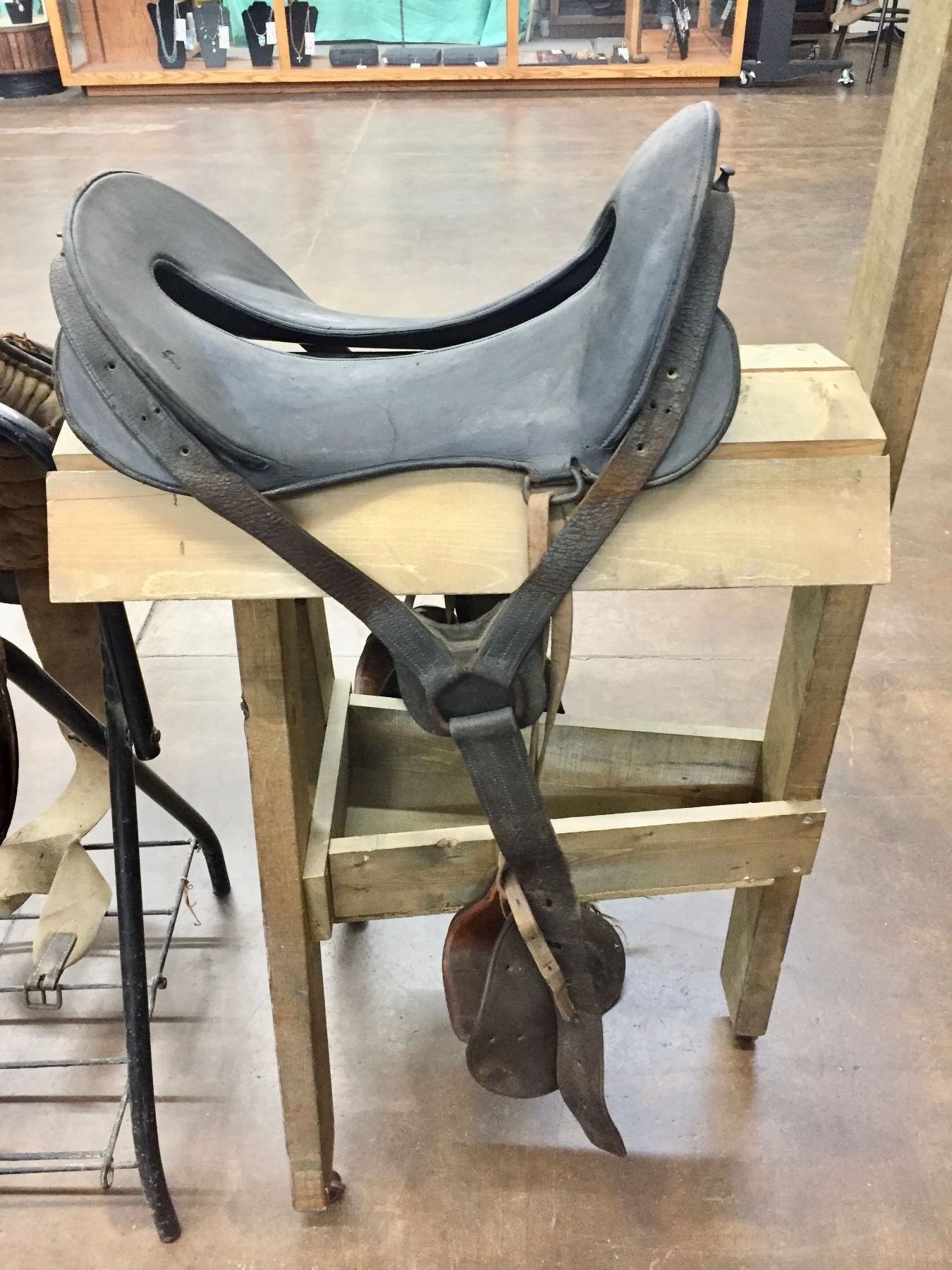 Two Antique Military Saddles