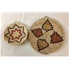 Image 1 : Two Hopi Coiled Plaque Basket