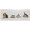 Image 5 : Four Sterling Silver Rings