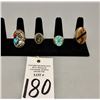 Image 9 : Four Sterling Silver Rings