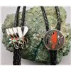 Image 1 : Two Vintage Zuni Bolo Ties