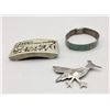 Image 2 : Belt Buckle, Bracelet, and Pin
