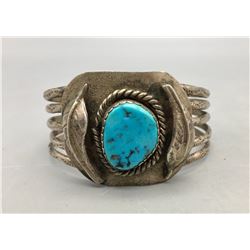 Vintage Turquoise and Sterling Silver Bracelet