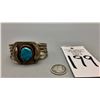 Image 9 : Vintage Turquoise and Sterling Silver Bracelet