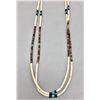 Image 1 : Fine Heishi and Turquoise Necklace