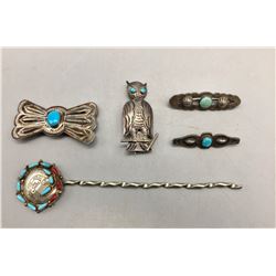 Group of Vintage Pins and Hair Pin