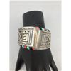 Image 1 : Sterling Silver and Multi-Stone Inlay Bracelet