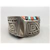 Image 2 : Sterling Silver and Multi-Stone Inlay Bracelet
