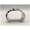 Image 8 : Sterling Silver and Multi-Stone Inlay Bracelet