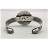 Image 3 : Vintage, Sterling Silver (Ingot) and Turquoise Bracelet