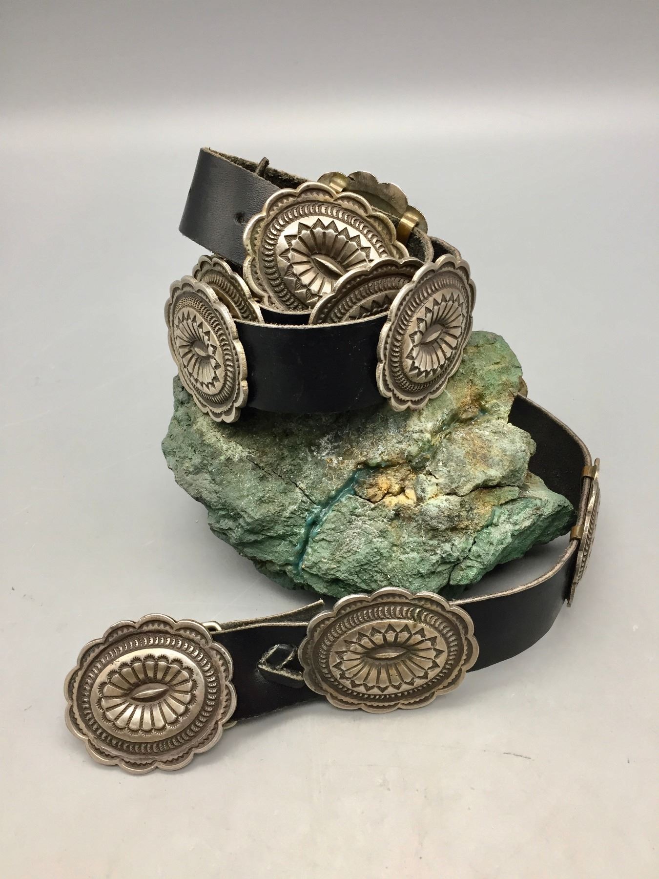 Vintage Concho Belt Sterling Silver