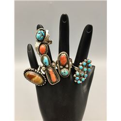 Group of Five Vintage Rings