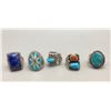 Image 1 : Group of Five Vintage Rings