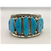 Image 1 : Vintage Nine Stone Turquoise Bracelet