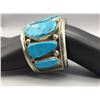 Image 7 : Vintage Nine Stone Turquoise Bracelet