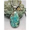 Image 1 : Sterling Silver Bead and Turquoise Necklace