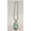 Image 2 : Sterling Silver Bead and Turquoise Necklace