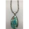 Image 3 : Sterling Silver Bead and Turquoise Necklace