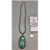 Image 7 : Sterling Silver Bead and Turquoise Necklace
