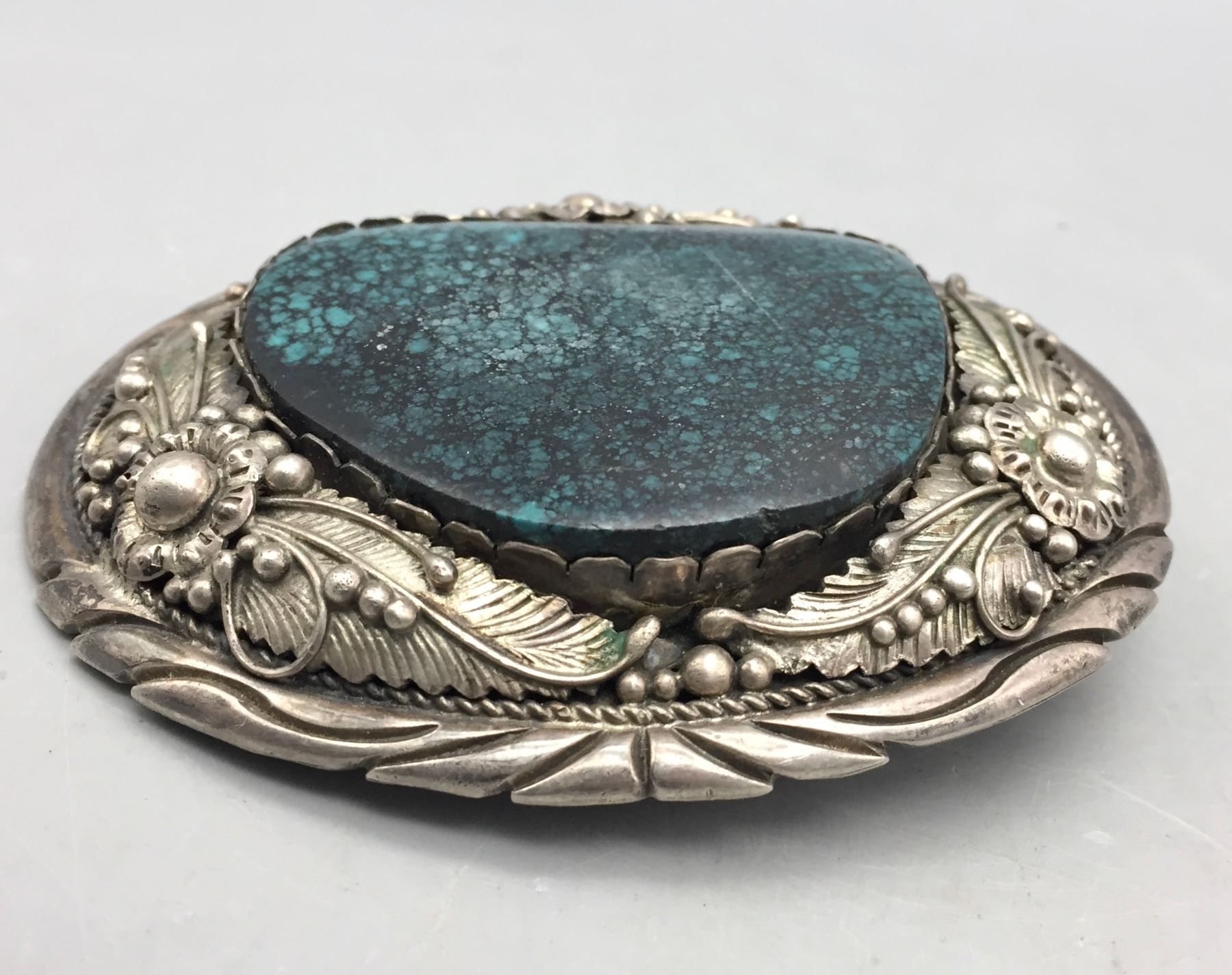 Turquoise Stone Belt Buckle main image 1