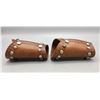 Image 3 : Spotted Leather Cuffs with Native Designs