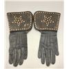 Image 1 : Vintage Spotted Leather Gaunlets