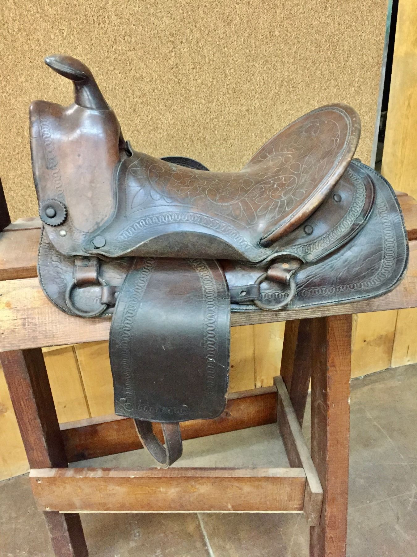 Antique Slick Fork Kids Saddle
