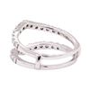 Image 3 : 0.90 ctw Diamond Ring Guard - 14KT White Gold