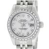 Image 1 : Rolex Ladies Stainless Steel Quickset Mother Of Pearl Diamond Datejust Wristwatc