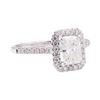 Image 1 : 1.60 ctw Diamond Ring - 18KT White Gold