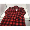 Image 1 : Ladies Natural Reflections Buffalo Plaid Long Flannel- Large (missing a buttton)