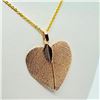 Image 2 : Natural Leaf Pendant Fashion Jewelry Necklace, Suggested Retail Value $100