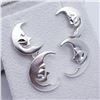 Image 1 : Silver Moon Dangle Earrings (~weight 4g), Suggested Retail Value $120