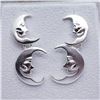 Image 2 : Silver Moon Dangle Earrings (~weight 4g), Suggested Retail Value $120
