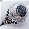 Image 3 : Silver Men'S Black Onyx Cubic Zirconia Ring (~weight 7g), Suggested Retail Value $200
