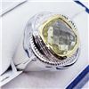 Image 1 : Brass Men'S Lemon Topaz(5.8ct) Ring (~weight 9g), Suggested Retail Value $200