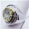 Image 3 : Brass Men'S Lemon Topaz(5.8ct) Ring (~weight 9g), Suggested Retail Value $200