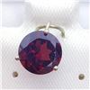 Image 2 : 10K Yellow Gold Garnet (8Mm) Pendant, Made in Canada, Suggested Retail Value $200
