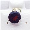 Image 3 : 10K Yellow Gold Garnet (8Mm) Pendant, Made in Canada, Suggested Retail Value $200