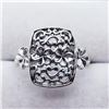 Image 2 : Silver Flower Pattern Ring, Suggested Retail Value $120