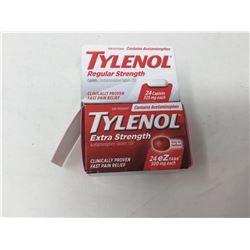 Lot of Assorted Tylenol (2 x 24 tabs)