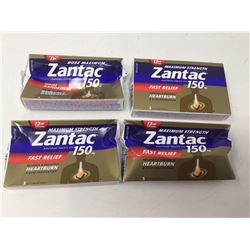 Lot of Zantac 150 Fast Relief Maximum Strength (4 x 3)